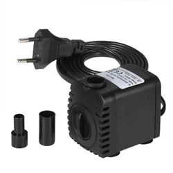600L/H 8W Submersible Water Pump for Aquarium Tabletop Fountains Pond Water Gardens and Hydroponic Systems with 2 Nozzles