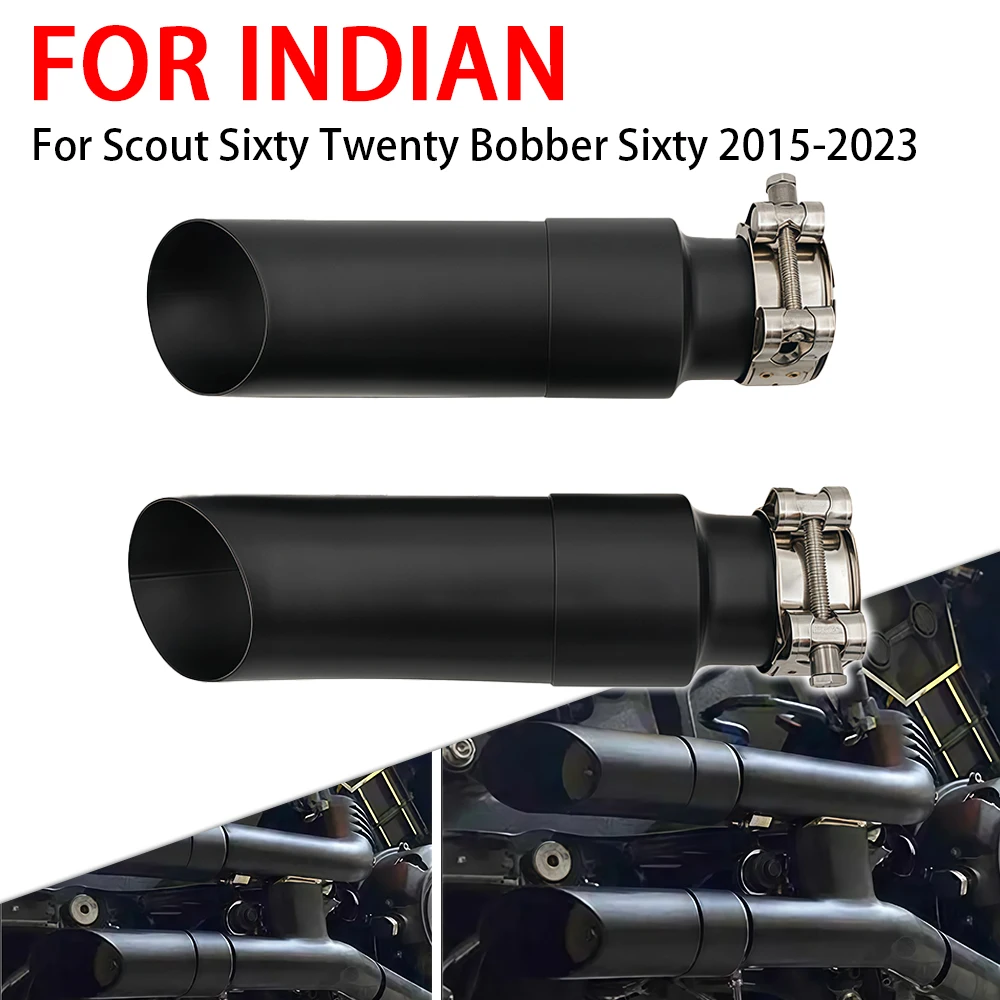 

Slip-On Exhaust System Short GP Slip Ons Mufflers With DB Killer Fits For Indian Scout Bobber Sixty Rogue Twenty 2015 - 2023