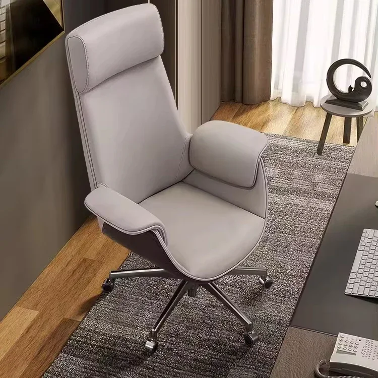 

-Home Computer Sedentary Office Chair High Back Boss Chair Ergonomic Waist Support