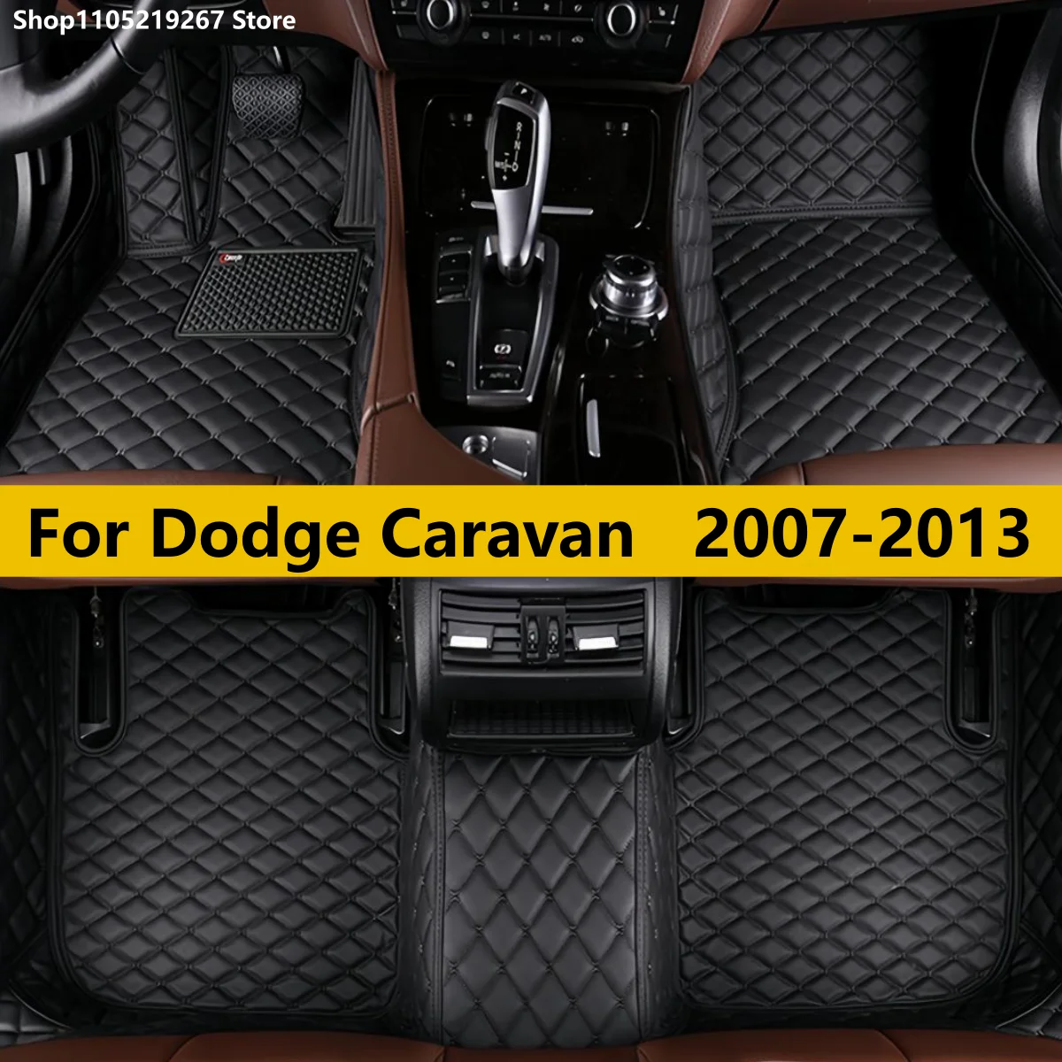 

Custom Car Floor Mats For Dodge Caravan 2007 2008 2009 2010 2011 2012 2013 Auto Carpets Foot Coche Accessorie