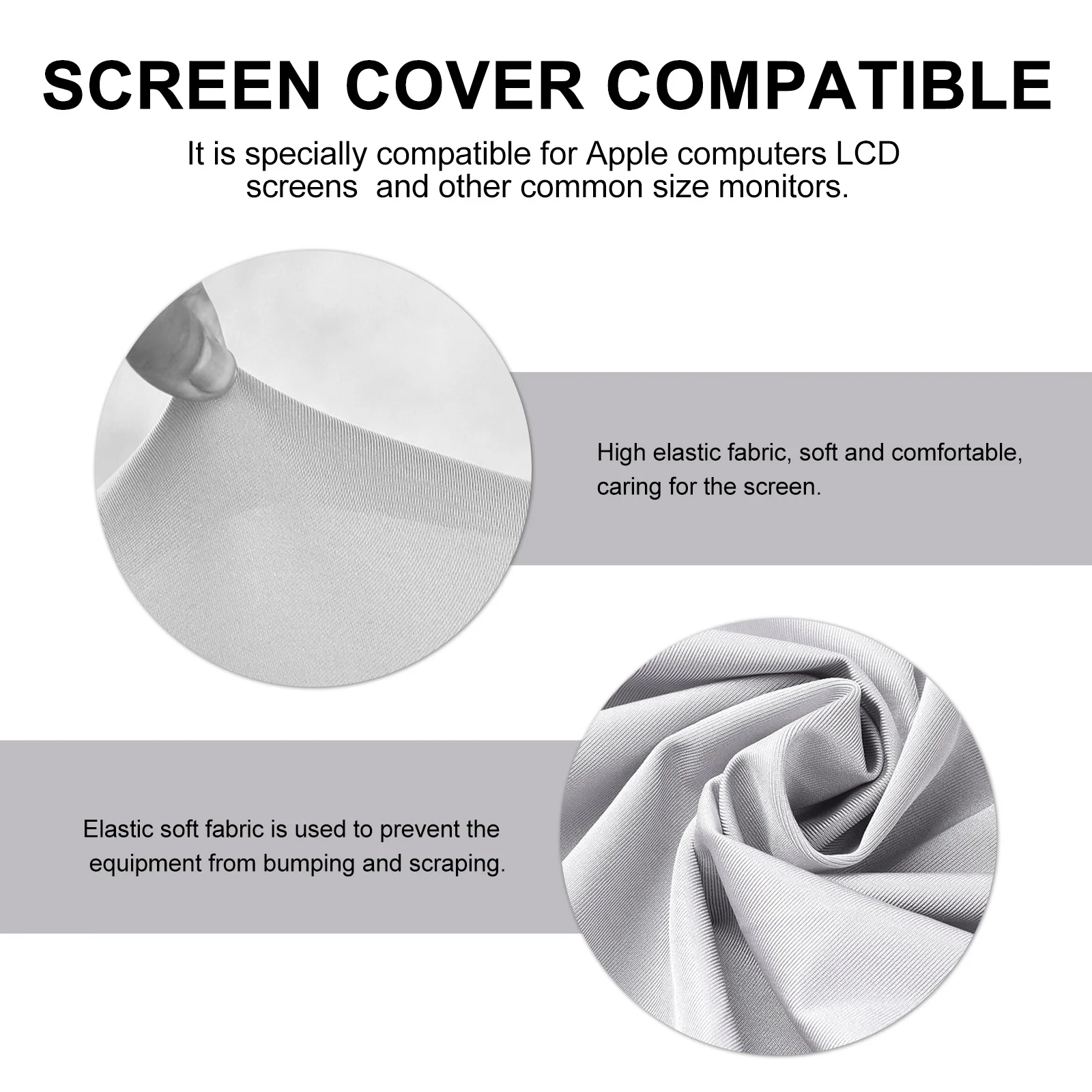 

27 Inch Lcd Screen Cover Monitor Protective Sleeve Dustproof Scratch Resistant For Computer Desktop Screen Protector Cover