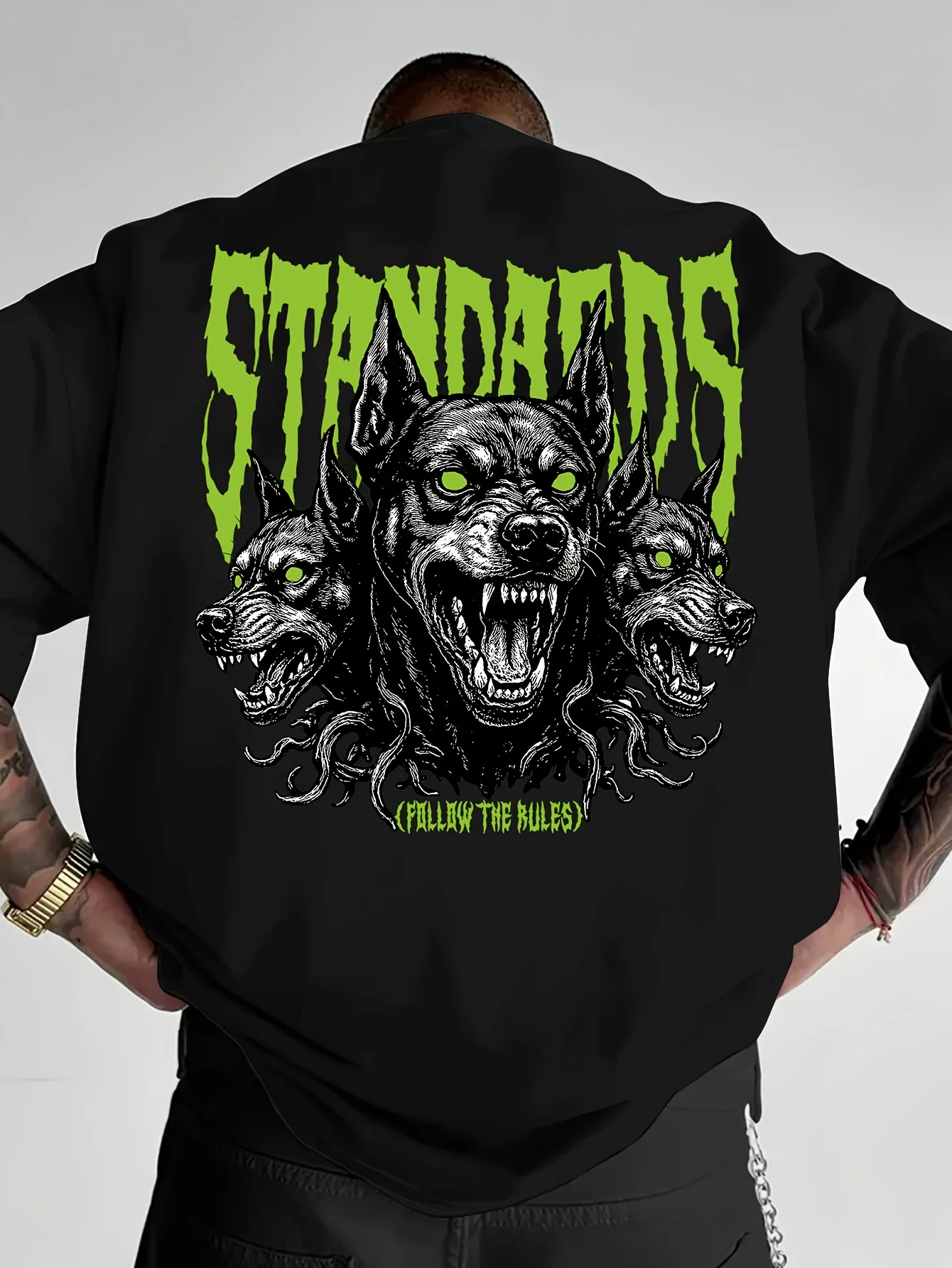 Summer Men's Gothic Street Style Hellhound 