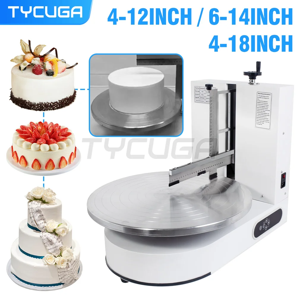 

Automatic Birthday Round Cake Icing Decorating Cream Spread Plaster Smoothing Coating Smoother Cnc Frosting Fill Making Machines