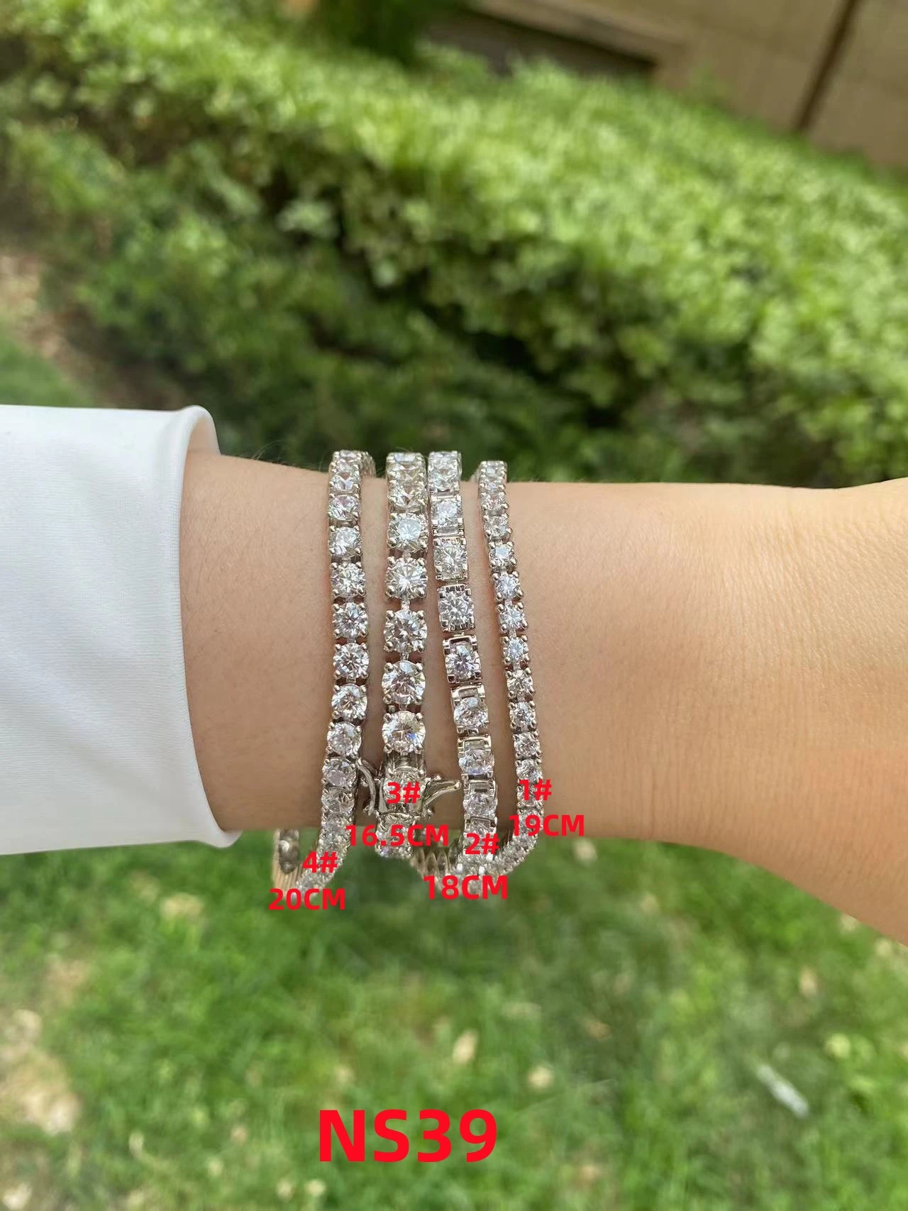 Ns39 Luxe Kwaliteit Nscd Synthetische Gem Kussen Gesneden Armband Voor Vrouwen