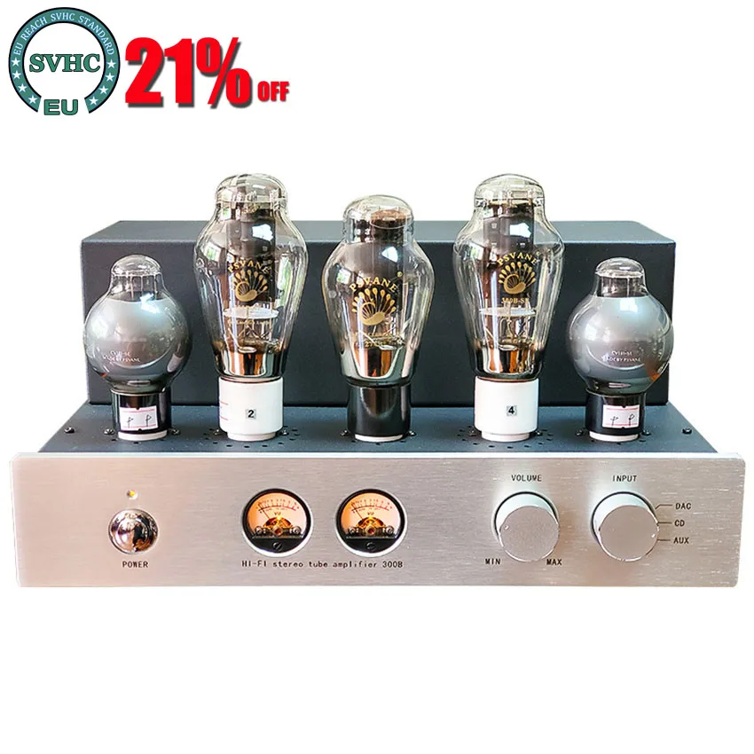 9W*2 300B Tube Amplifier Single-ended Home Theater Pure Class A HIFI Tube Sound Amplifier with 274B and Bluetooth