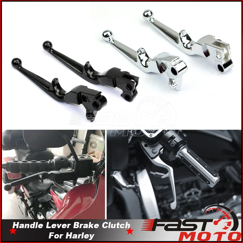 

Рычаг тормозной муфты мотоцикла, рычаги переключения передач на руле для Harley Softail Deluxe Heritage Classic Street Bob Touring Road King