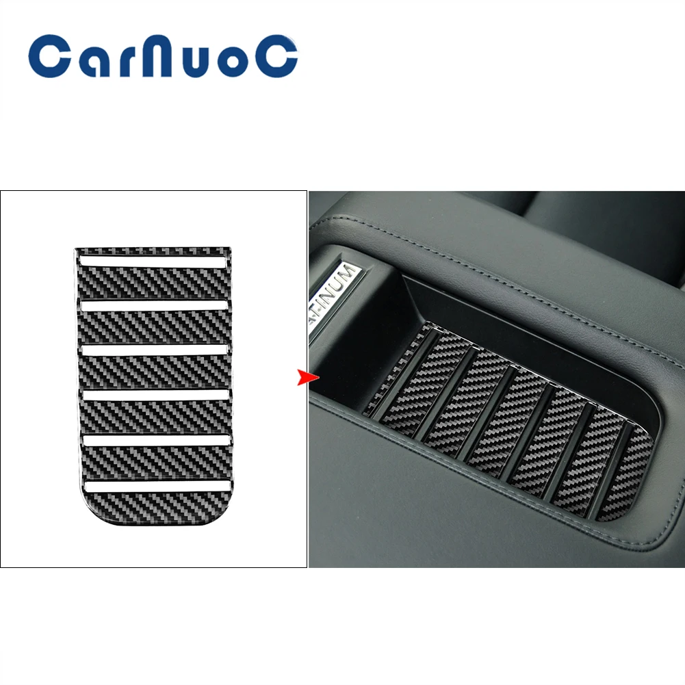 

For Toyota Tundra 2014 2015 2016 2017 2018 Carbon Fiber Stickers Car Center Armrest Box Slot Pad Decorative Trim Accessories