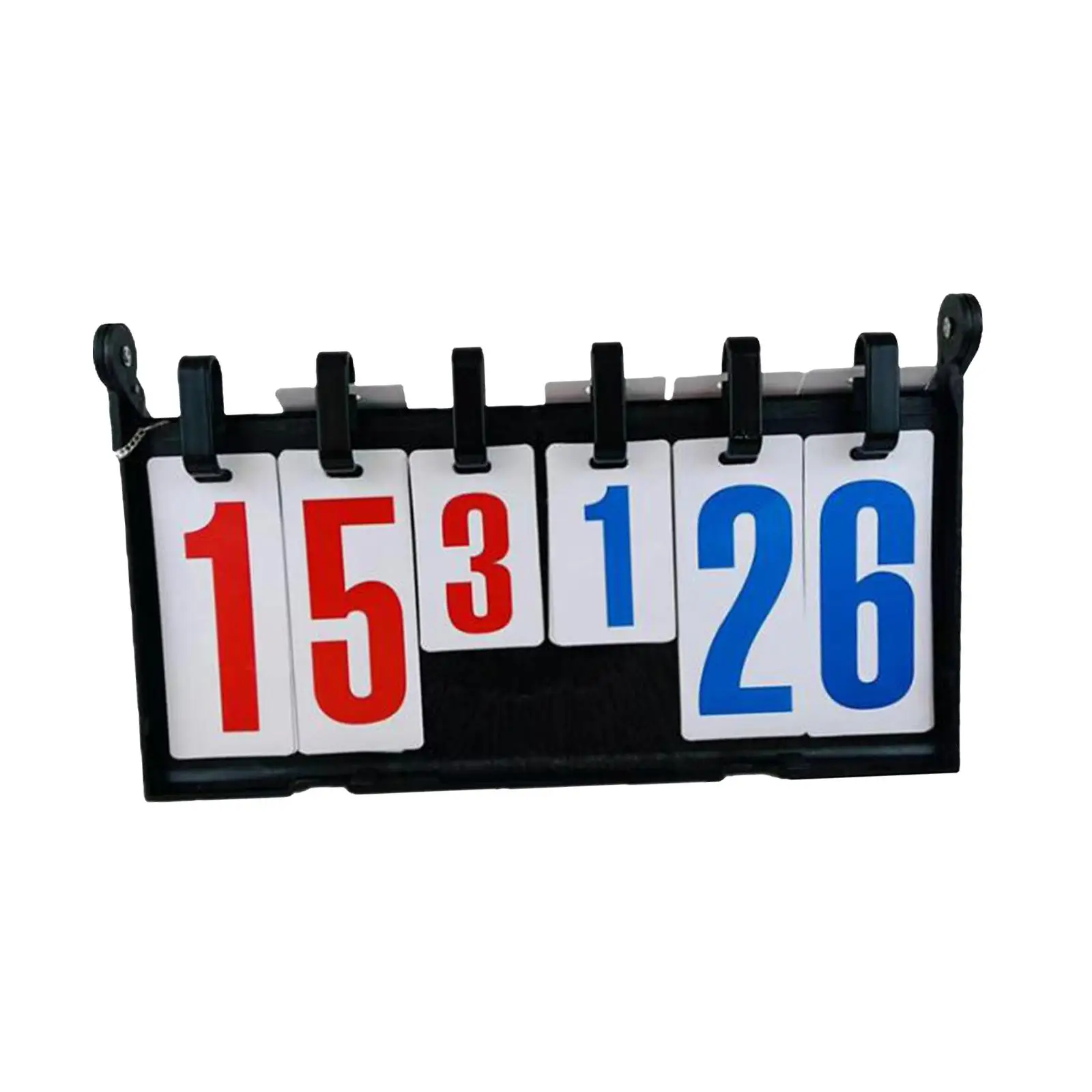 

Sport Scoreboard Tabletop or Hanging Compact Score Flip 6 Digit for Indoor Outdoor Baseball Competitive Sports Basketball Soccer