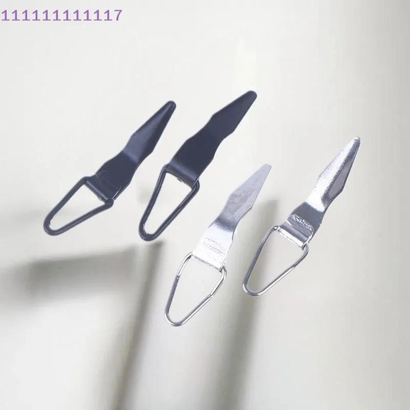 10 قطعة DIY إغراء ملحق أسود فضي الفولاذ المقاوم للصدأ هوك حارس ل إغراء يطير للطي قضيب بناء مكون إصلاح #4