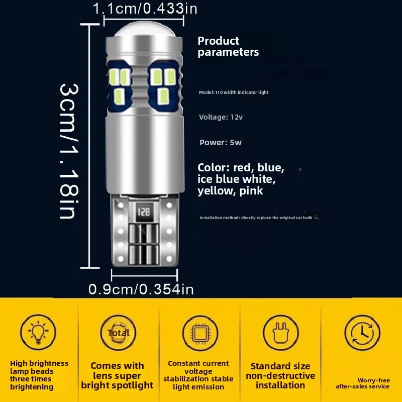 لهوندا سيفيك 8 2006 2007 2008 2009 2010 2011 موقف السيارة مصباح إيقاف السيارة فائقة السطوع LED إشارة القراءة المصباح الكهربي الملحقات #3