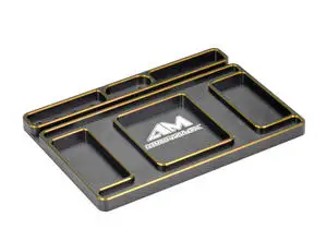 Original ARROWMAX AM-174003 AM Alu Tray For Set-Up System & LED Pit Lamp Black Golden Rc Tool
