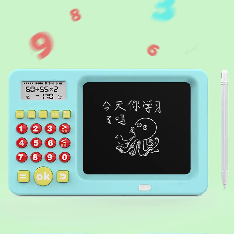 USB Handwriting Board Kids English Drawing Math Treasure Training Learning LCD Spanish Calculator Mental Arithmetic Machine