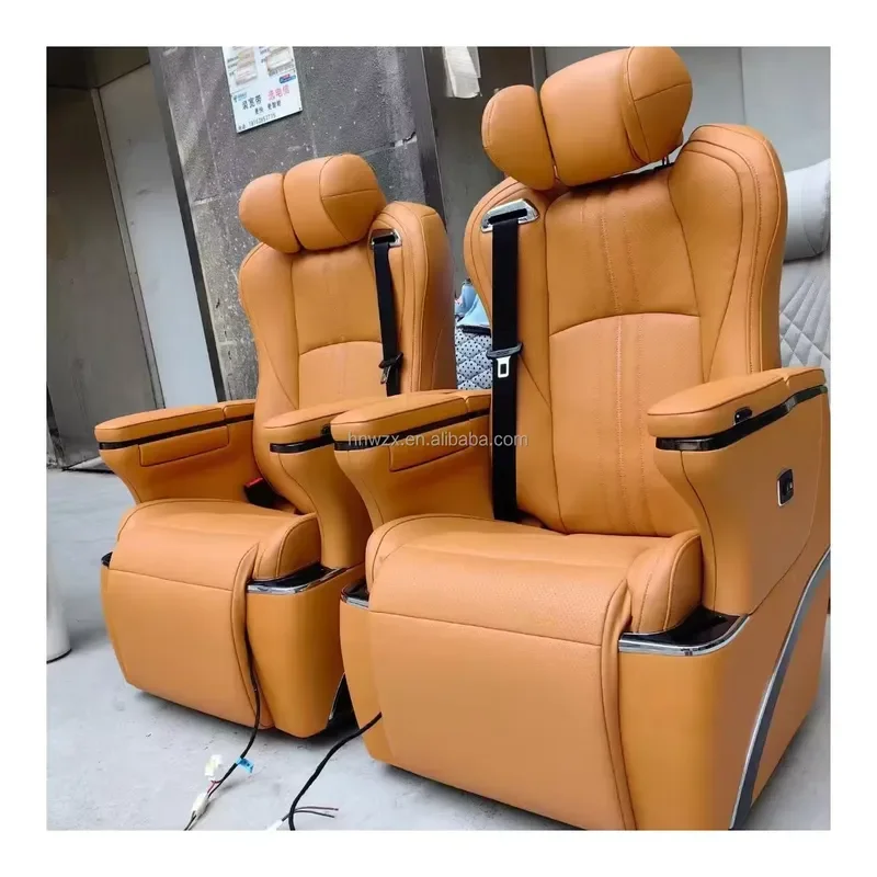 For Vito Electric Seat Interior Mercedes Sprinter Alphard Custom Car Seats Nappa Material Adjustable Angle Sofa Bed