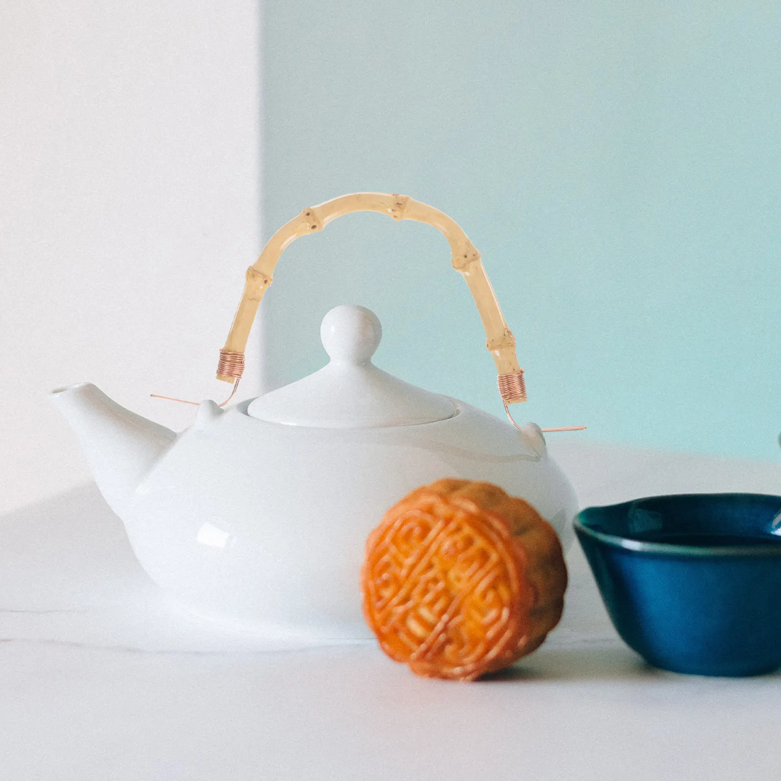 Ручка для чайника из плетеного дерева, сменная, для термосов и вакуумных бутылок, с защитой от ожогов, эргономичный дизайн, ручка для подъема чайника