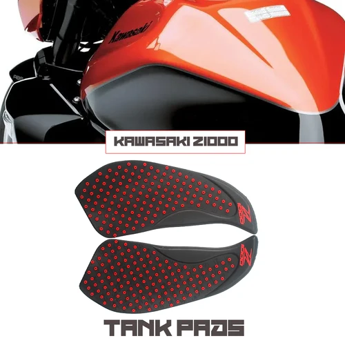 Imagen 1 del producto Almohadilla de tanque antideslizante para motocicleta, almohadilla de tracción de agarre lateral de Gas de 3M, pegatina protectora para Kawasaki Z1000 Z 1000 2010 2011 2012 2013