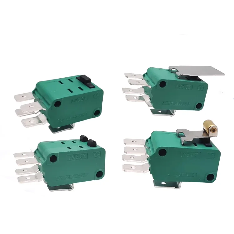 Original KW3-0Z stroke switch 6-pin dual micro switch two normal open two normal close with wheel two buttons V-15 16A125V/250V