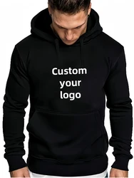 Männer und Frauen DIY bedruckte Kapuzen pullover lose Pullover Frühling Herbst Winter Baumwolle anpassen Sie Ihr Logo Hoodie (S-5XL)