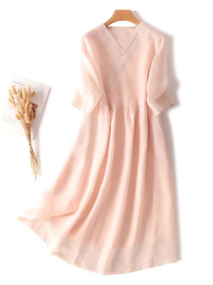 Ele V-Ne Pleated A-… - image