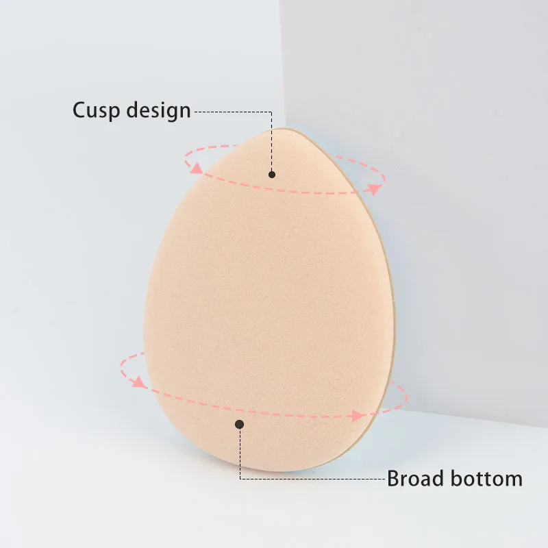 10 szt. Mini Gąbeczki do Makijażu na Palec, Puszki do Korektora, Podkładu, Poduszki Powietrznej, Narzędzie Kosmetyczne do Użytku na Sucho i Mokro, Akcesoria Kosmetyczne dla Kobiet
