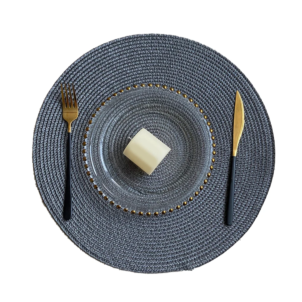 Christmas Dining Casual Dining Dark Green Woven Table Mats Stylish Table Mats Hard-wearing Premium Woven Material