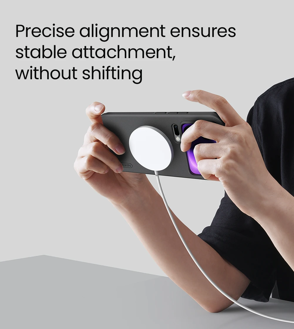 NILLKIN Schutzhülle für Xiaomi 18 Pro Max, passgenaue Hülle, magnetisch, supermatte Oberfläche, hochwertige, matte PC-Schutzhülle. – Detail 9
