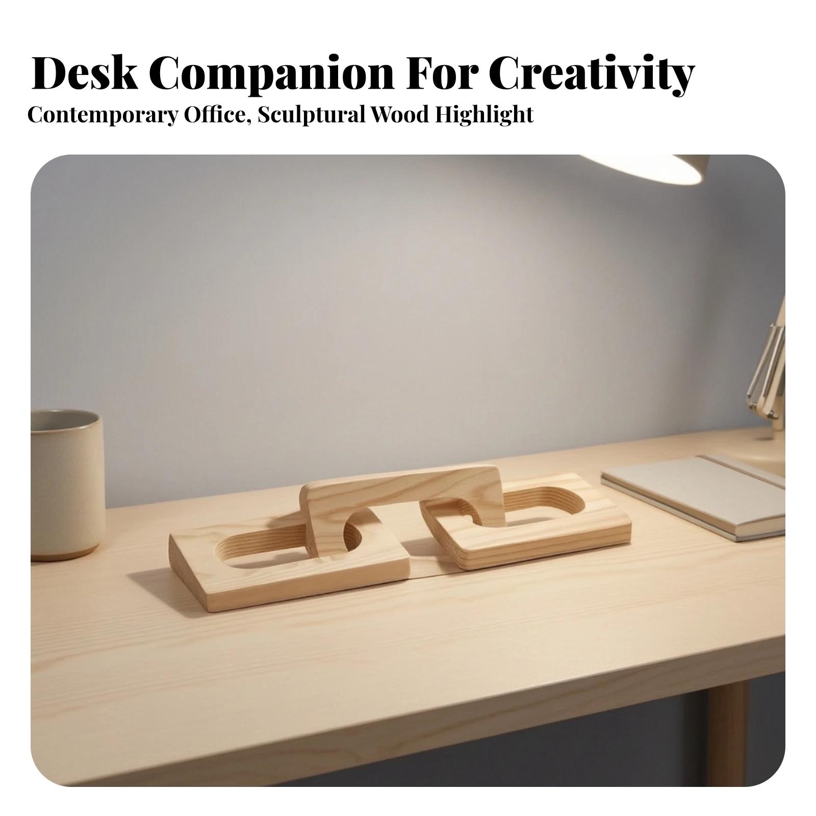 Wood Chain Link Decor Modern Wooden Chain Link Decor Interlocking Wood Links Minimalist Farmhouse for Coffee Table, Bookshelf