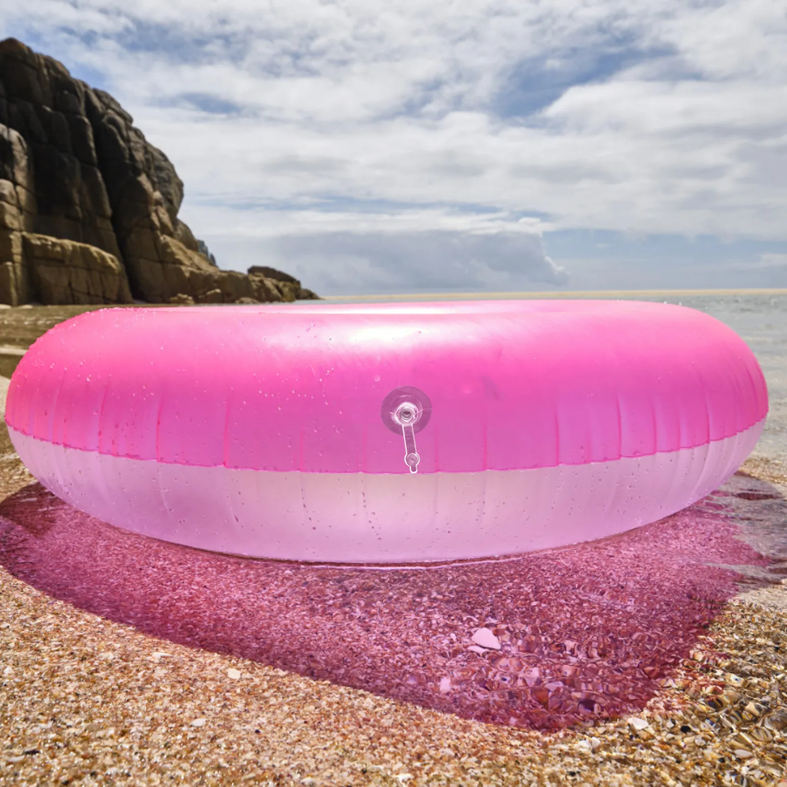 100 Pezzi Tappi Gonfiabili in PVC ad Alta Trasparenza per Anelli da Nuoto, Gonfiabili da Piscina, Adattatore Valvola Gonfiatore per Divani