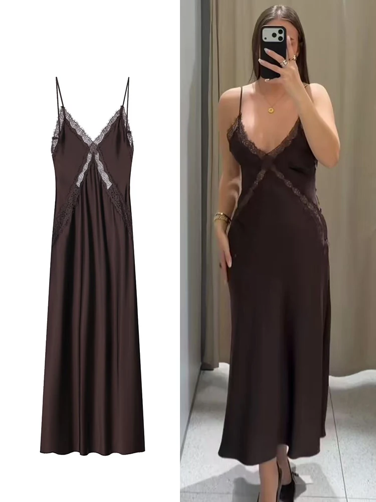 Women Sexy Satin La… - image