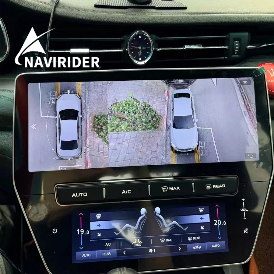 S 22inch Android QLED Screen For Maserati Quattroporte 2013-2020 Car Radio Multimedia Video Player Auto Air Conditioning Panel