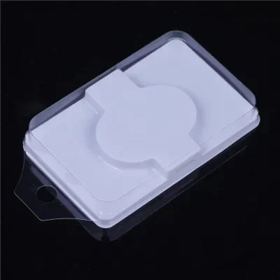 wholesale 100/pack clear lash trays plastic mink lashes holder eyelash tray for eyelash packaging box square case bulk vendors