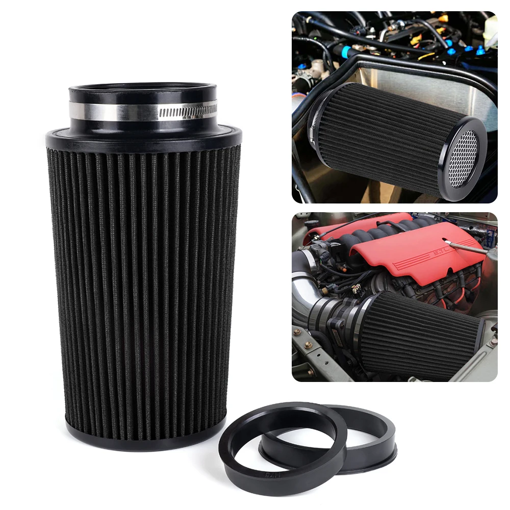 RASTP-3" 3,5" 4" Rennwagen High Flow Kaltlufteinlassluftfilter Drei Größen Konische waschbare Luftfilter 10,6" hoch OFI141 – Detail 8
