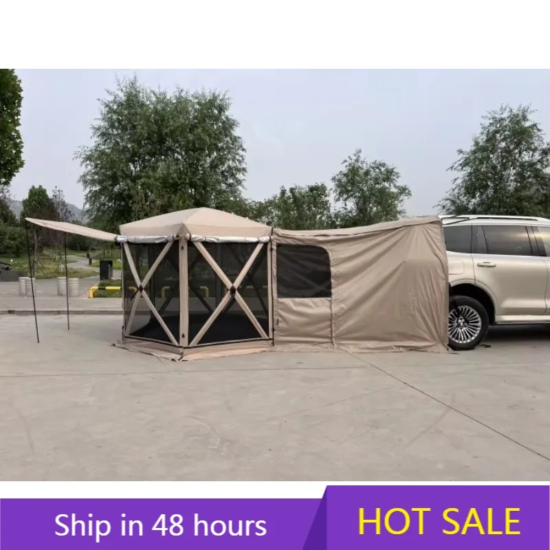 

Big Family Large Luxury Four-Season Oxford Fabric Camping Tent with One Bedroom & Living Room