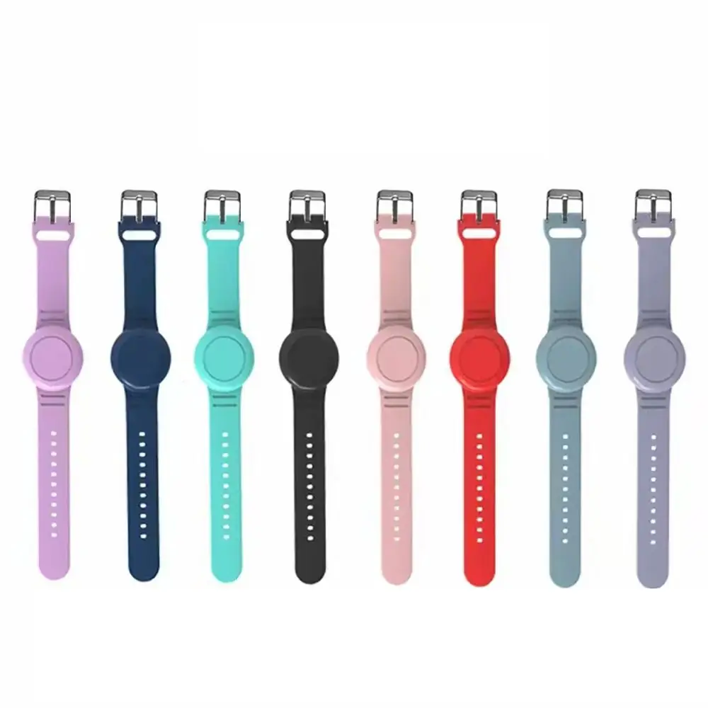 Wristband Children Watch Band Soft Waterproof Lightweight GPS Tracker Protector Silicone Kid Watch Bracelet for Apple Air Tag