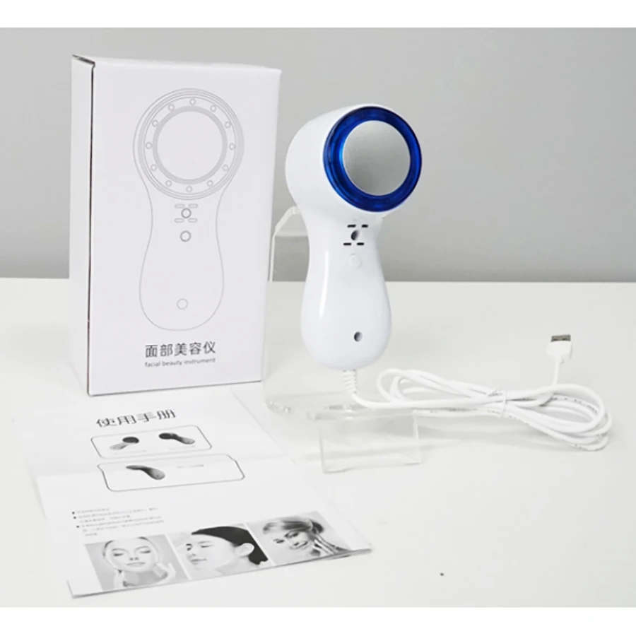 Equipamento de beleza para lifting facial, uso doméstico, compressa fria, limpador de poros, massageador facial, anti-rugas, máquina de martelo frio