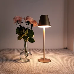 Nordic American Bar Table Light USB Charging Restaurant Cordless LED Night Light Room Decoration Bedroom KTV Table Light
