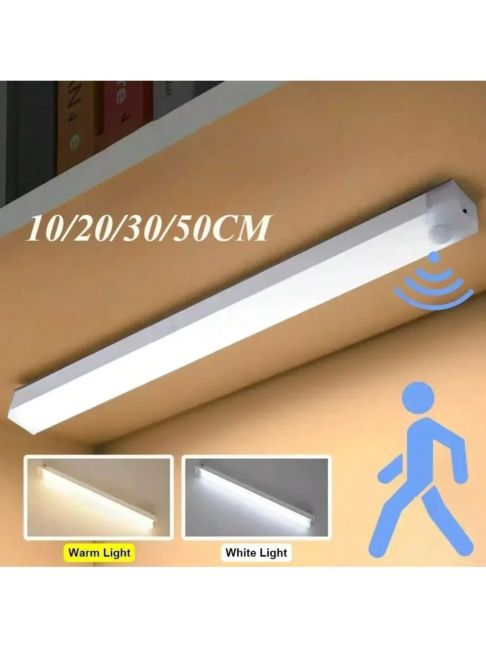 

PIR Motion Sensor Portable Rechargeable Led Lamp Portable Indoor Lighting USB Lamps Lights Battery Light