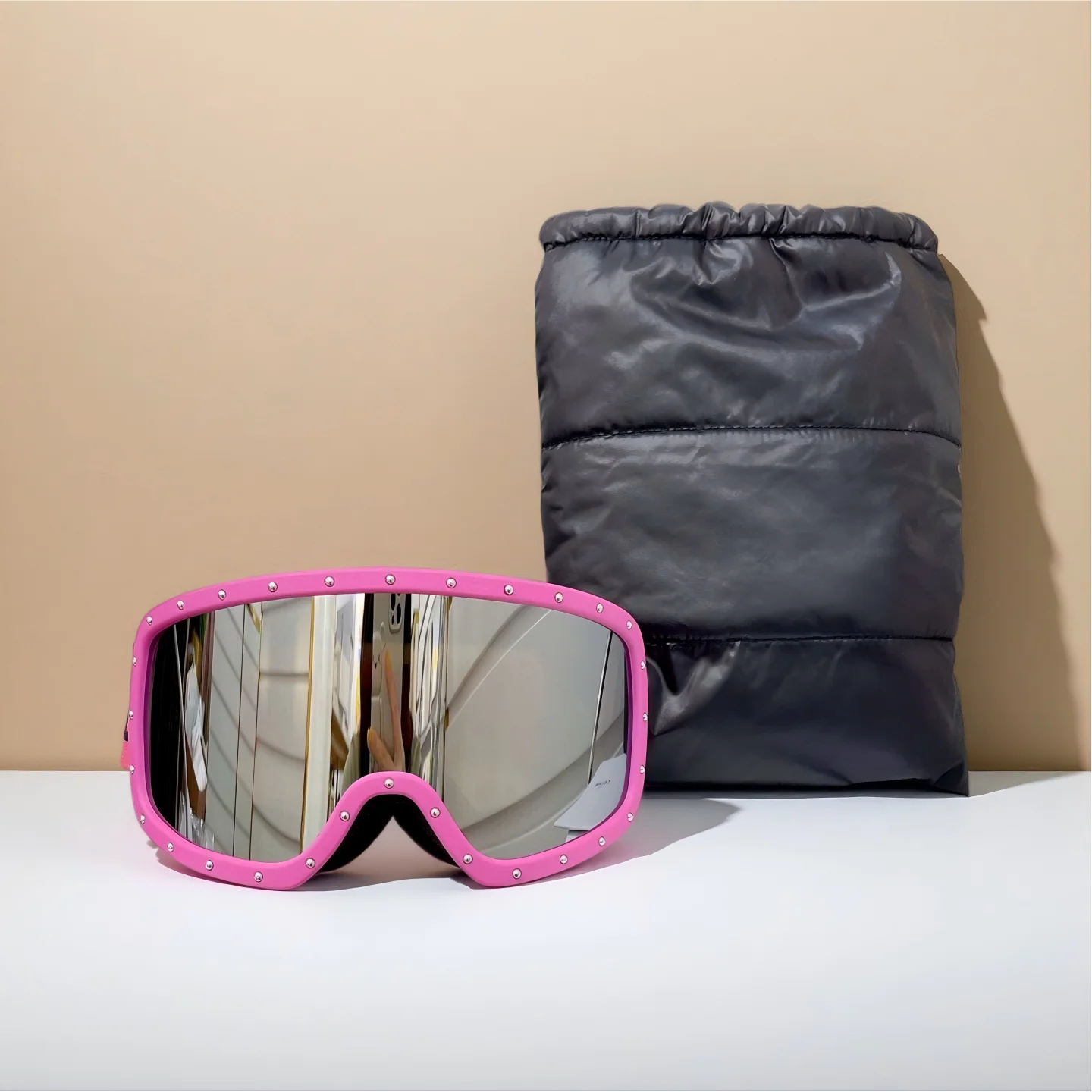 

Winter Sports Ski Goggles Windproof and Anti-fog Luxury Couple's Ski Goggles with UV Protection Outdoor Skiing Equipment gift