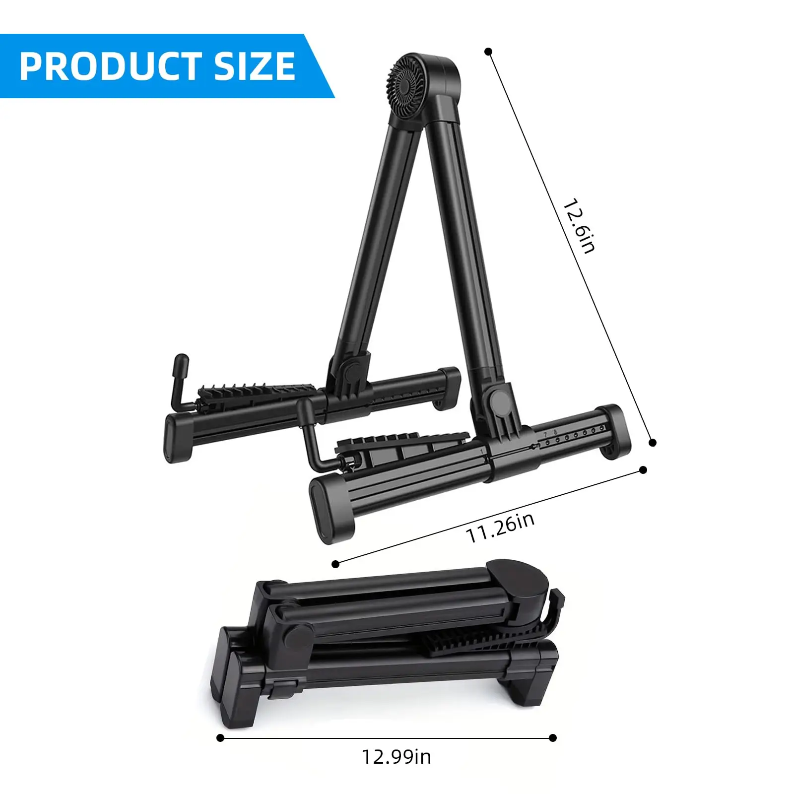 Miwayer-Foldable Lightweight Guitar Stands, Universal ABS Instrument for Classic Acoustic Electric Bass, Banjo, Portable Ukulele