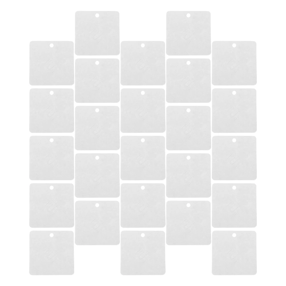 

100 Pcs 7x7cm White Cardstock Brooch Cards Jewelry Display Accessories Blank Necklace Earring Paper Holder Foldable Toy