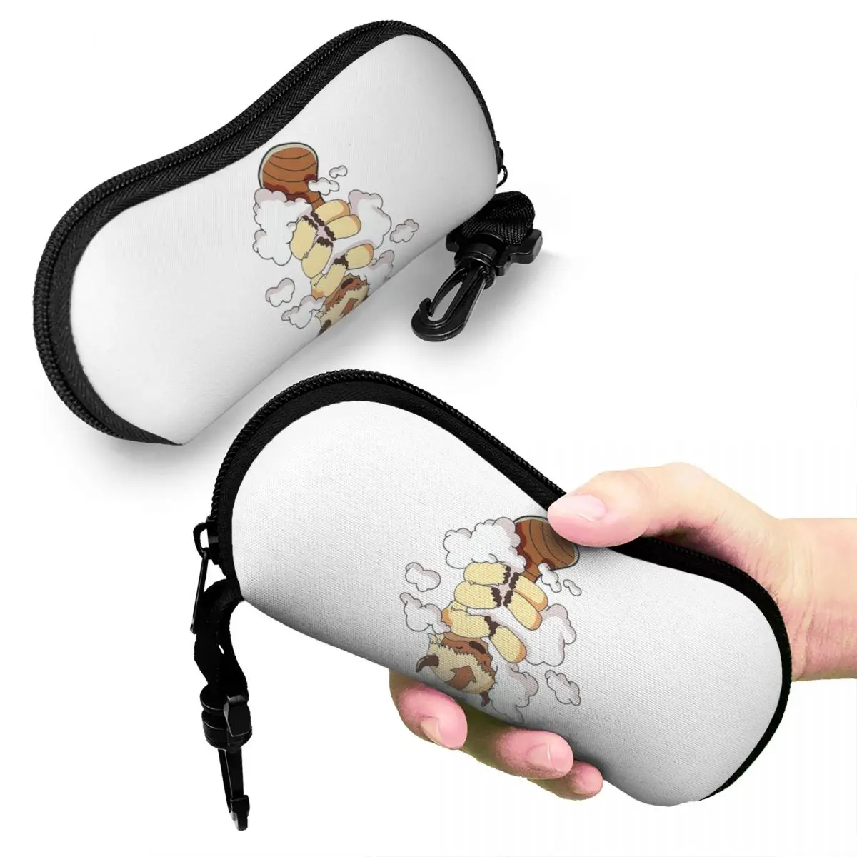 

Appa With Clouds, Avatar The Last Airbender Shell Glasses Case Protective Sunglasses Box Women Men Soft Eyeglass Bag Pouch