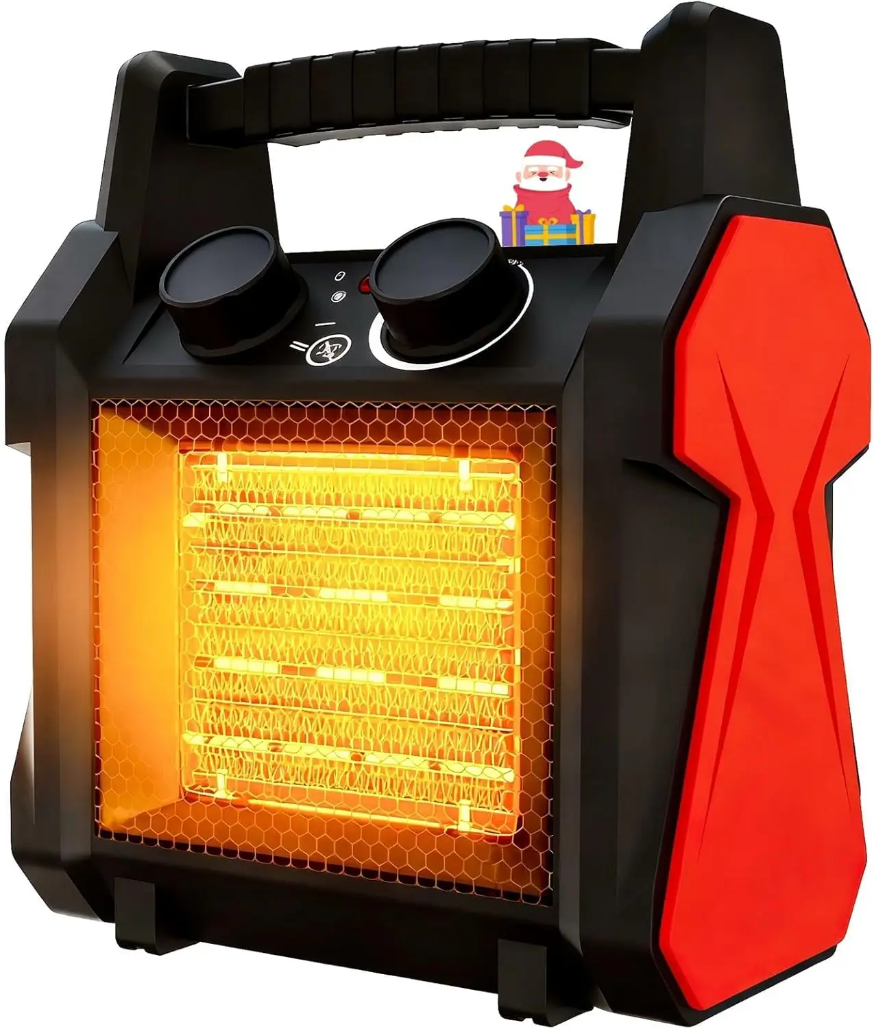 

Outdoor Patio Heater 1500W with Overheat Protection, Fast Heating Electric Portable for Garage Greenhouse Indoor Outdoor Use
