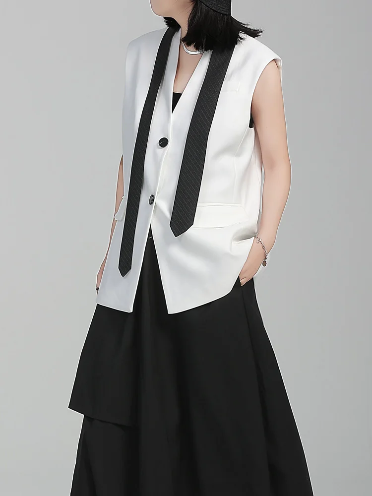 

Bla Design Sensation Street Sle Women's Vest Spring Autumn Outerwear V-ne Suit Jaet Form Fit Single Button Closure