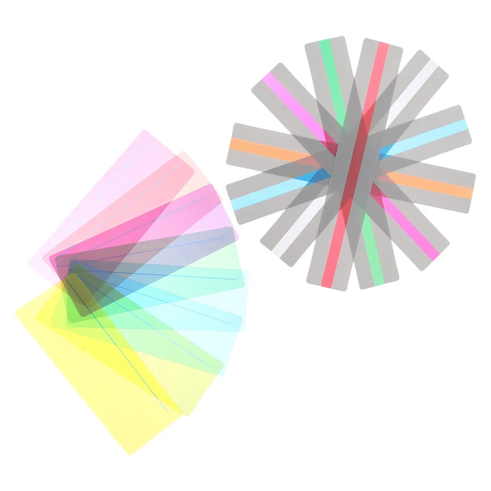 

16 Pcs Bookmark Highlight Colored Overlay Strip Strips Guided Highlighters for