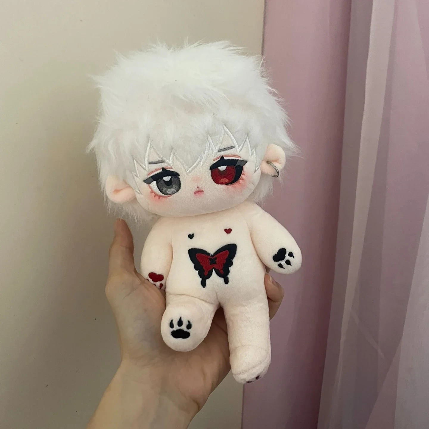 Anime Role Kaneki Ken Cute Monster Cosplay Soft Plush Doll Body Dress Up Cotton Stuffed Plushie Toys Figures Gift 20cm