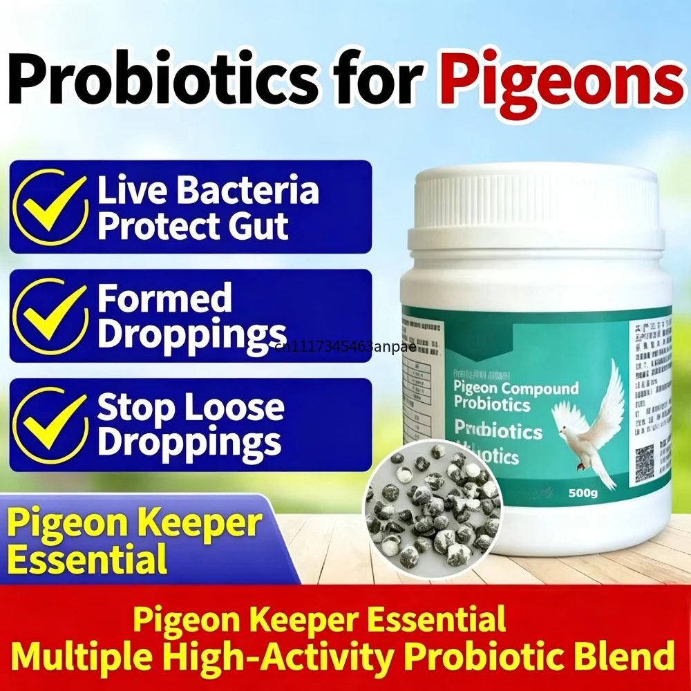 500ml Billions Lives Baccteria Balances Digestion and Reduces Green Droppings Probiotic Supplement for Pigeons Parrots