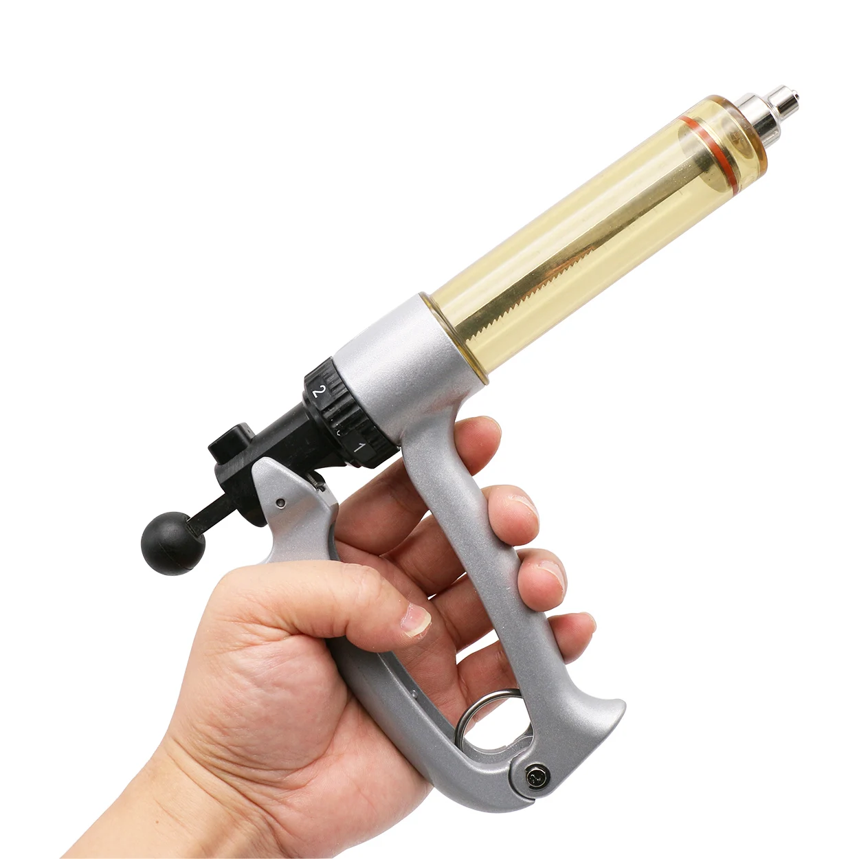 

25/50ml Semiautomatic Continuous Syringe Veterinary Equipment Medicine Feeder Pig Cattle Sheep Adjustable Scale Vaccine Syringe