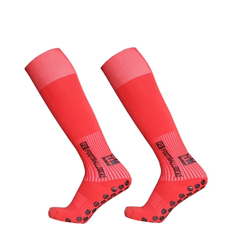 New Long FS soccer Socks Men Women Sports Round Silicone Non-Slip Grip Football Socks