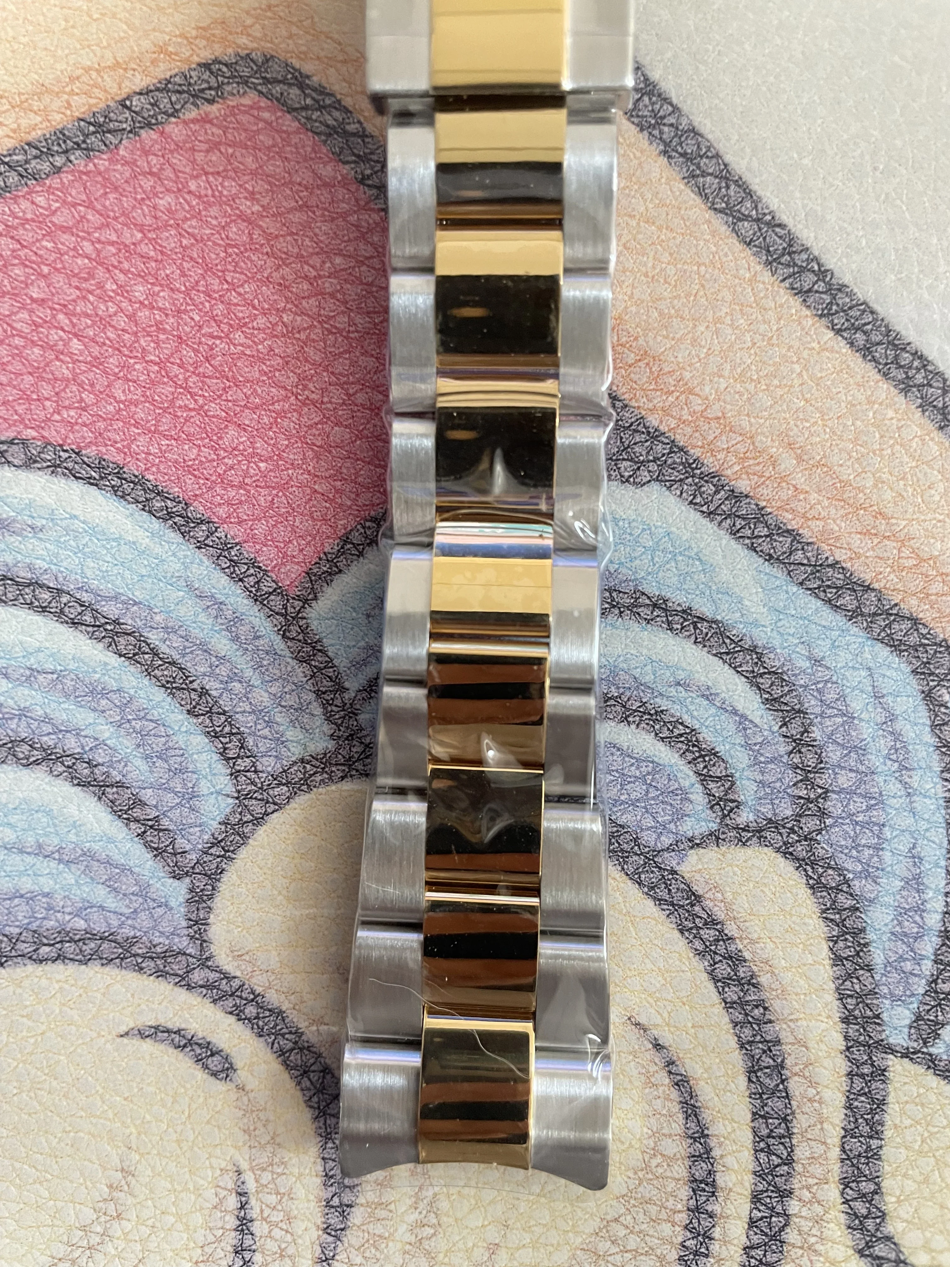 حزام ساعة CLEAN Factory Oyster فقط لحزام Rx الفضي والذهبي، تاريخ يوم دقيق فقط 126334   سوار 41 ملم