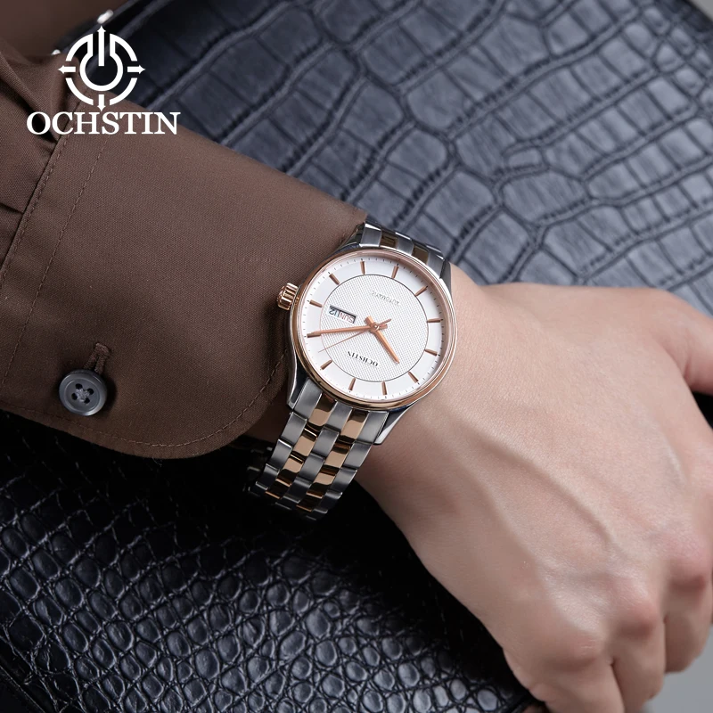 OCHSTIN new 2024city urban series casual and comfortable automatic mechanical movement watch men\'s mechanical watches