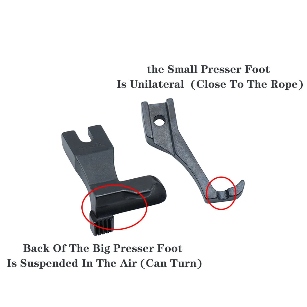 3/3.5/4.5mm Industrial Walking Foot Sewing Machine Parts Welting Presser Foot Piping Foot Cording Foot Sewing Luggage Leather